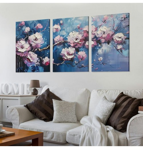 Framed Flower Bouquet Canvas Prints – Elegant Wall Art for Home