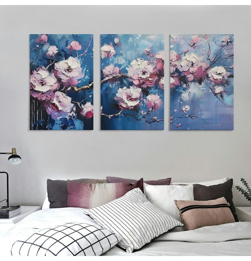 Framed Flower Bouquet Canvas Prints – Elegant Wall Art for Home