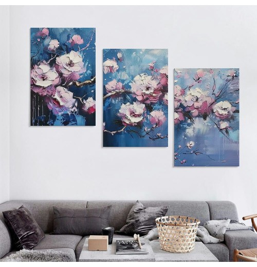 Framed Flower Bouquet Canvas Prints – Elegant Wall Art for Home