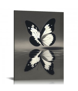 Handmade Butterfly Canvas Wall Art – Modern Framed Decor for Living Room, Bedroom, or Office